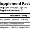 A label for Chlorella Pure - 600mg.