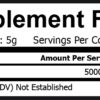 A label for a supplement with the words Glutamine Powder 300g.