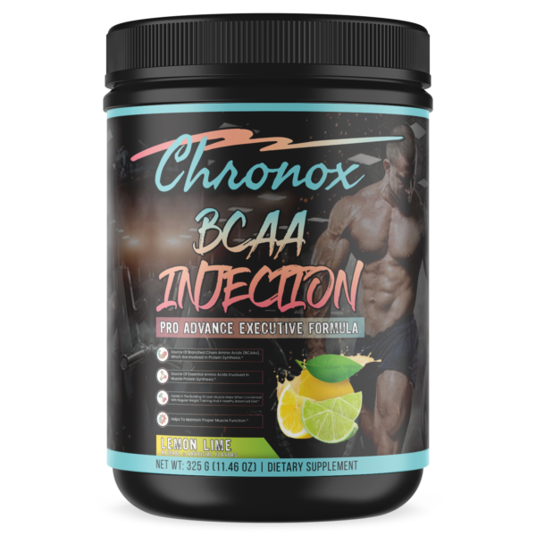 Chronox BCAA Lemon injection with lemon and lime.