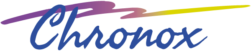 The logo for chronax.