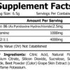 BCAA Watermelon supplement facts.