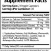 A Supplement Facts Table in Black Color